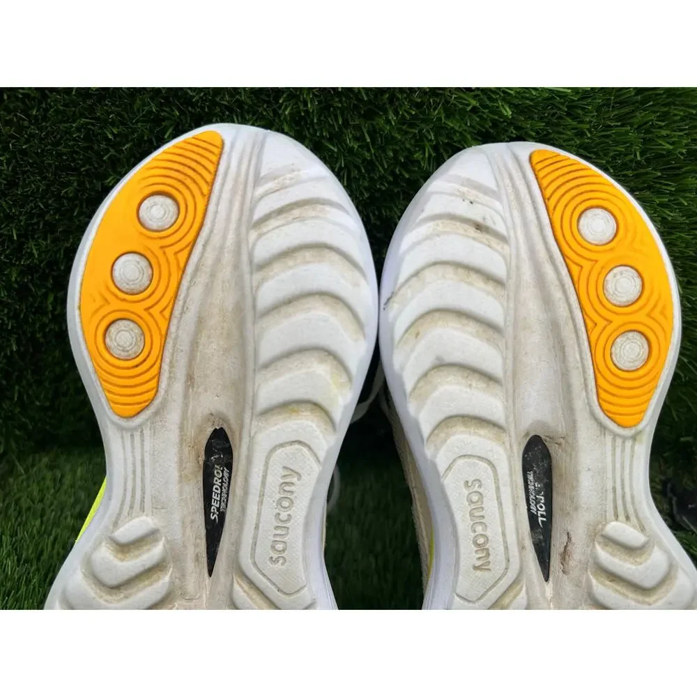Saucony Endorphin Trainer S20996-130 Athletic Sneaker Men 8.5 White Mesh Running
